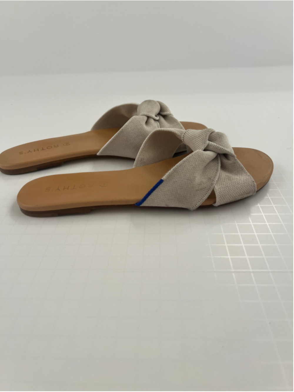 Rothy's The Knot slide sandal Cream 7.5 - Picture 3 of 5